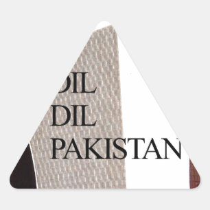 Pegatina Triangular Padre de la nación: Mazar-e-Quaid