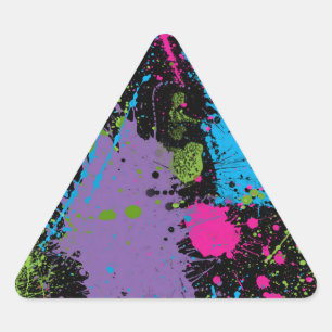 Pegatina Triangular Paint Splater