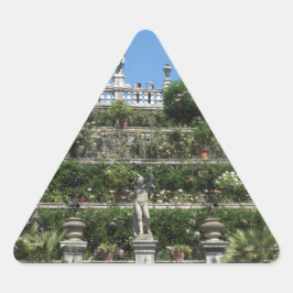 Pegatina Triangular Palacio Borromeo en Stresa, Italia
