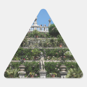 Pegatina Triangular Palacio Borromeo en Stresa, Italia