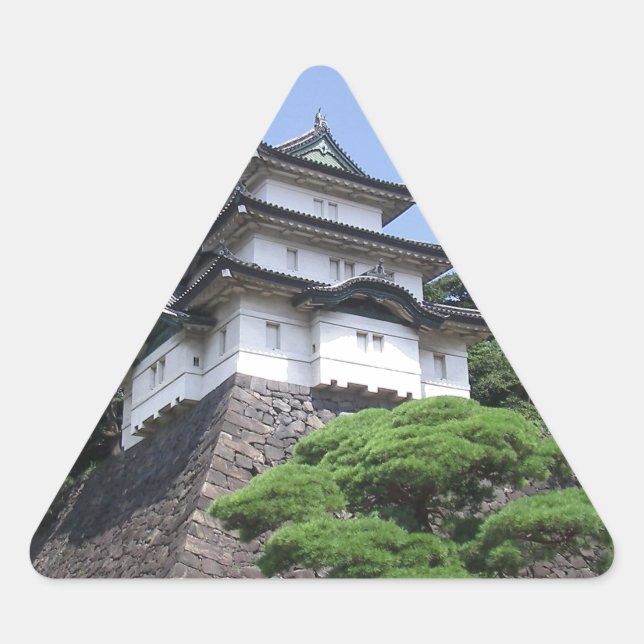 Pegatina Triangular Palacio Imperial de Japón (Anverso)