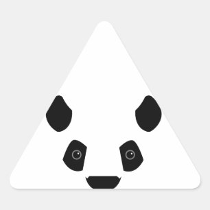 Pegatina Triangular Panda