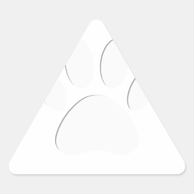 Pegatina Triangular Papel Cortar Papel Perro Imprimir (Anverso)
