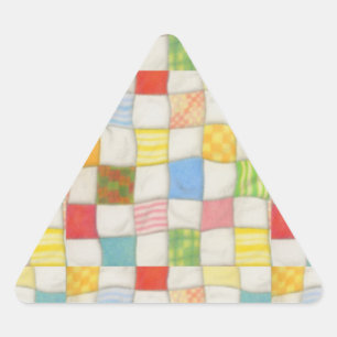 Pegatina Triangular Parches triangulares para quilt loco