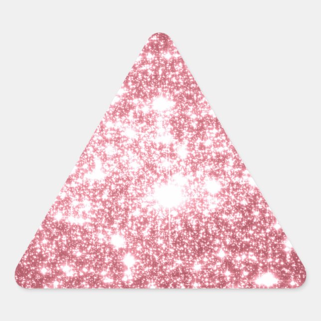 Pegatina Triangular Parkle rosado (Anverso)