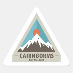Pegatina Triangular Parque nacional Cairngorms