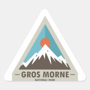 Pegatina Triangular Parque nacional Gros Morne