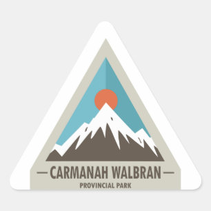 Pegatina Triangular Parque provincial Carmanah Walbran