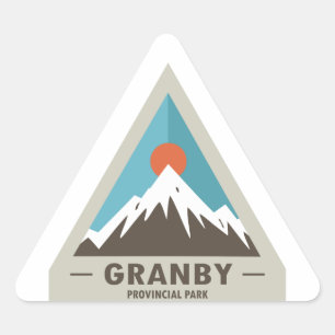 Pegatina Triangular Parque Provincial Granby