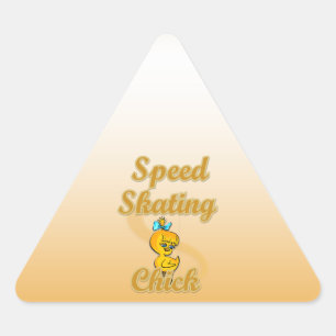 Pegatina Triangular Patinaje rápido
