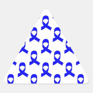 Pegatina Triangular Patrón de cinta azul