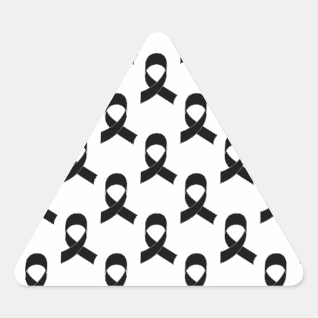 Pegatina Triangular Patrón de cinta negra (Anverso)