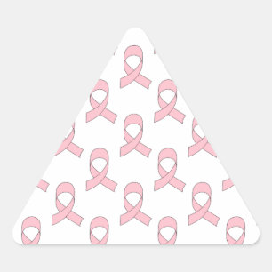 Pegatina Triangular Patrón de cinta rosada