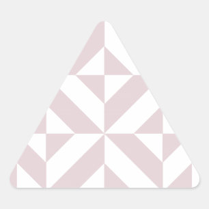 Pegatina Triangular Patrón de cubo de decúbito geométrico Lilac Purple