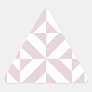 Pegatina Triangular Patrón de cubo de decúbito geométrico Lilac Purple