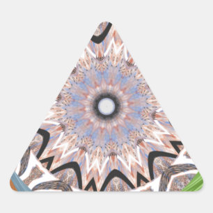 Pegatina Triangular Patrón de energía tradicional de África