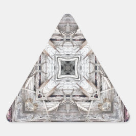 Pegatina Triangular Patrón inspirado en azteca rosada de bonito