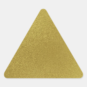 Pegatina Triangular Patrón Metalizado dorado