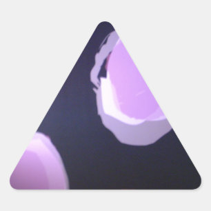 Pegatina Triangular Patrón moderno: Colorido patrón de puntos de polka