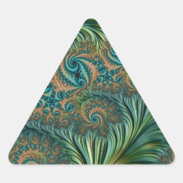 Pegatina Triangular Peacock