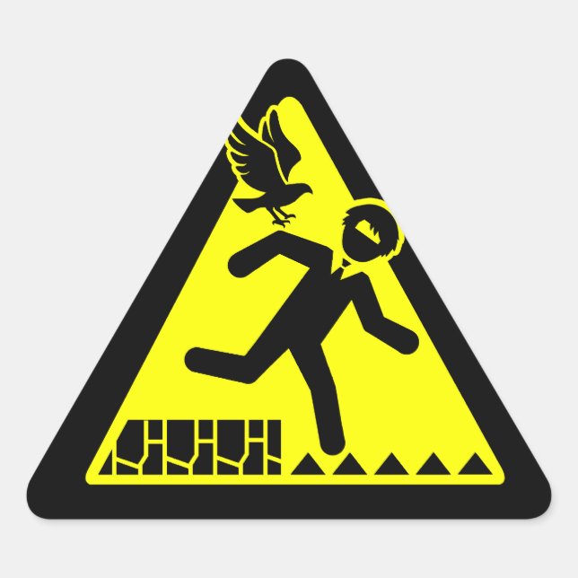 Pegatina Triangular Pegatinas de Abunai (Anverso)