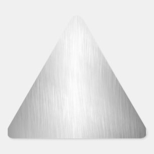 Pegatina Triangular Pegatinas de aspecto Metalizado cepillado