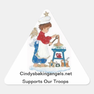 Pegatina Triangular ¡Pegatinas de Cindy's Baking Angels!