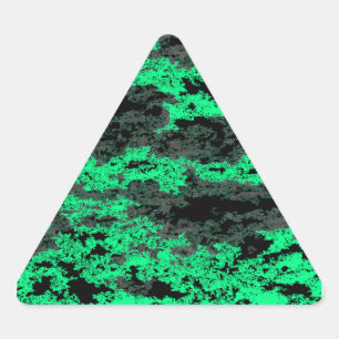 Pegatina Triangular Pegatinas de las nubes verdes