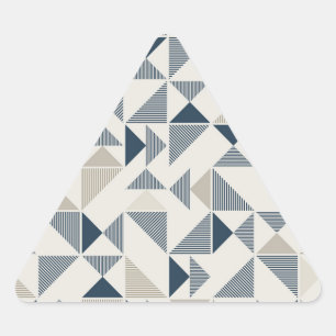 Pegatina Triangular pegatinas de triángulos geométricos modernos