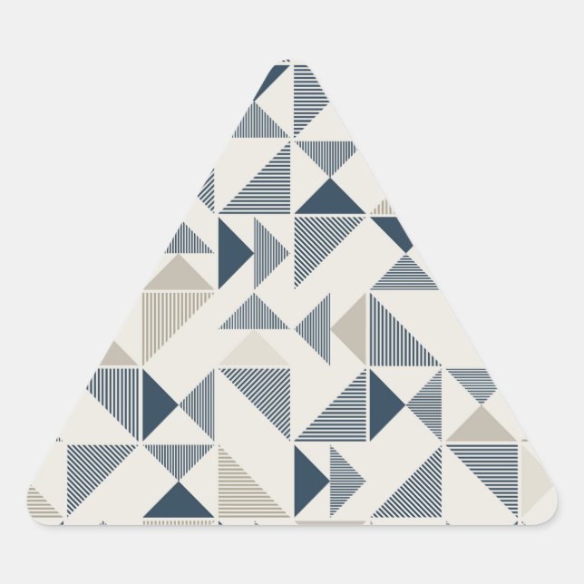 Pegatina Triangular pegatinas de triángulos geométricos modernos (Anverso)