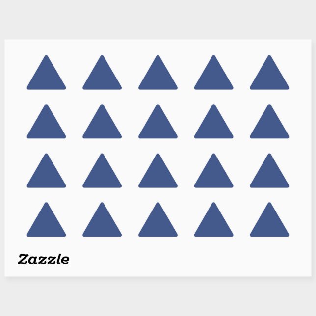 Pegatina Triangular Pegatinas del Murugi Stationery Co. Azure Triangle (Hoja)