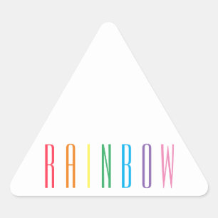 Pegatina Triangular PEGATINAS del Triángulo de RÁINBOW