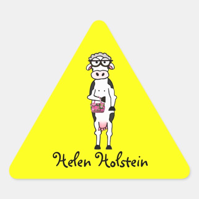 Pegatina Triangular Pegatinas Helen Holstein (Anverso)