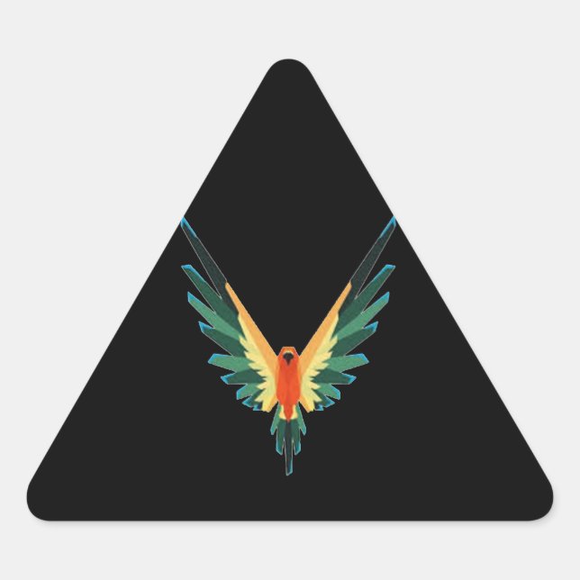 PEGATINA TRIANGULAR ¡PEGATINAS MAVERICK! (Anverso)