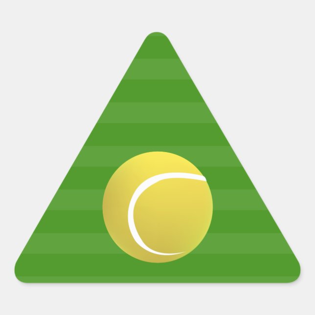 Pegatina Triangular Pelota de tenis (Anverso)