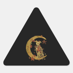 Pegatina Triangular Perro Pitbull