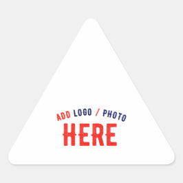 PEGATINA TRIANGULAR PERSONALIZABLE MODERNO ESTILO BLANCO VERIFICADO MA