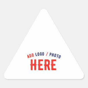 PEGATINA TRIANGULAR PERSONALIZABLE MODERNO ESTILO BLANCO VERIFICADO MA