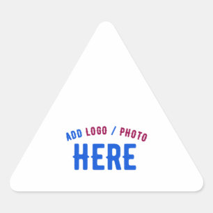PEGATINA TRIANGULAR PERSONALIZABLE MODERNO ESTILO BLANCO VERIFICADO MA