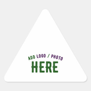 PEGATINA TRIANGULAR PERSONALIZABLE MODERNO ESTILO BLANCO VERIFICADO MA