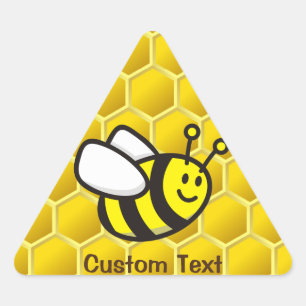 Pegatina Triangular Personalizado Honeybee