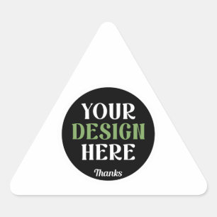 Pegatina Triangular personalizado, único, elegante y minimalista hersh
