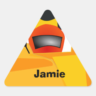 Pegatina Triangular Personalizar los regalos de la fiesta de cumpleaño