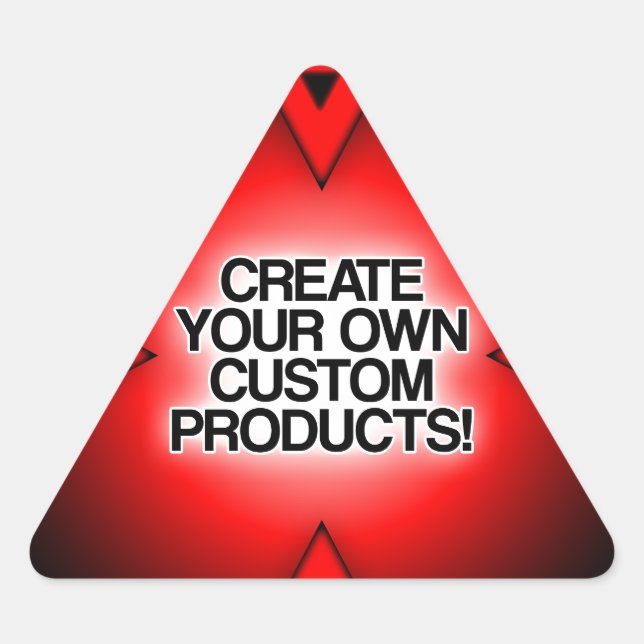 Pegatina Triangular Personalizar / Personaliza / Crea tu propio (Anverso)
