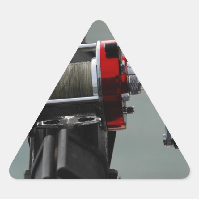 Pegatina Triangular Pesca por destino (Anverso)