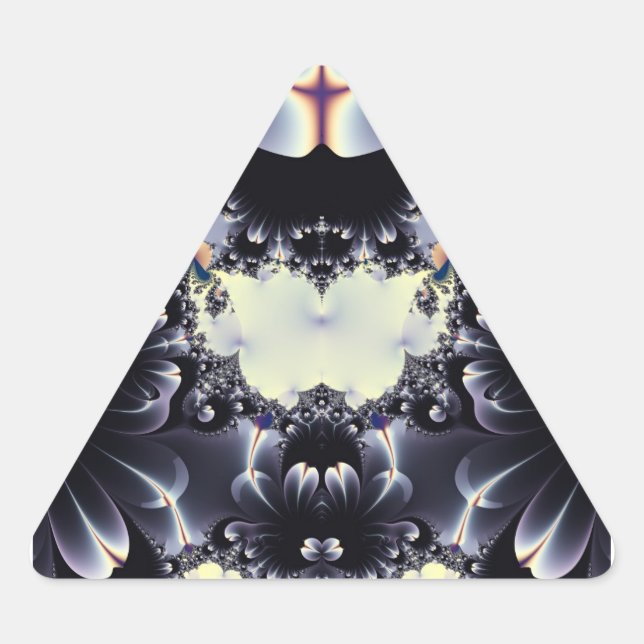 Pegatina Triangular Pétalos (Anverso)