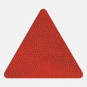 Pegatina Triangular Piel de textura más cercana al baloncesto