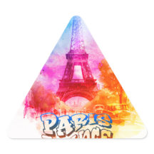 Pintura de color de agua de Francia en París