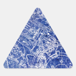 Pegatina Triangular Plano general