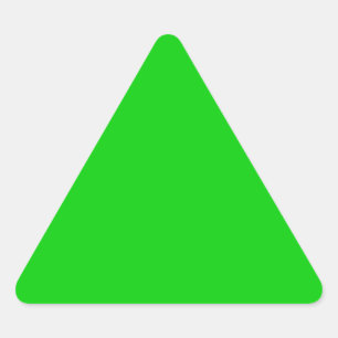 Pegatina Triangular Plantilla de fondo verde impactante - propio perso